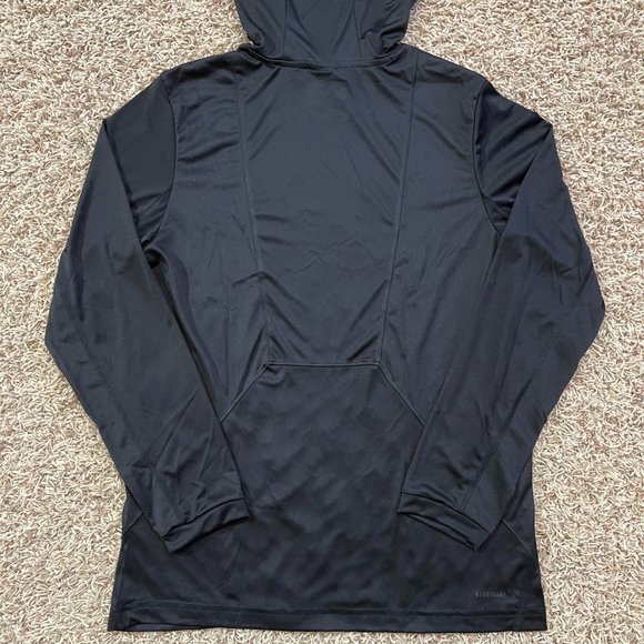 Adidas Men’s Program Long Sleeve Training Pullover Hoodie Shirt Black - Picture 4 of 5